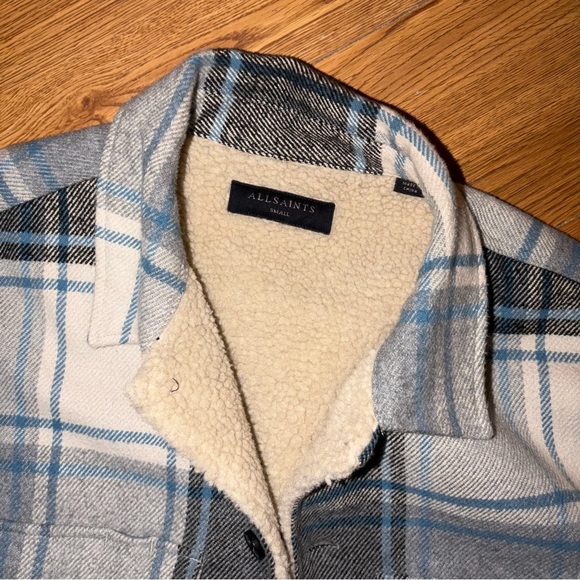 ALLSAINTS Cotton Ashtree Plaid Shirt Jacket - Picture 4 of 5